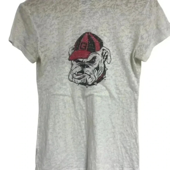 Georgia Dawgs Soffe Vintage Tee Shirt Women's Size M Football Bulldogs - Picture 2 of 12